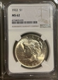 1922 $1 MS62