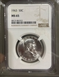 1963 50C MS65
