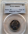 1958-D 5C MS65FS