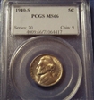 1940-S 5C MS66