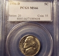 1956-D 5C MS66