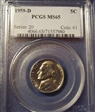 1959-D 5C MS65