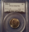 2001-P 5C MS67FS