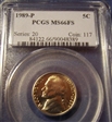 1989-P 5C MS66FS