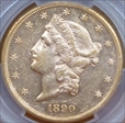 1890-S $20 AU58