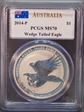 2014-P $1 Wedge Tailed Eagle Mercanti Signature MS70
