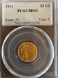 1911 $2.50 MS62