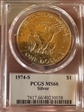 1974-S $1 Silver MS66