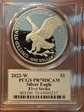 2022-W  $1 Silver Eagle First Strike Paul C. Balan Flag PR70DCAM