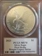 2023 $1 Silver Eagle First Strike Michael Reagan Silver Eagle MS70