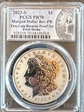 2023-S $1 Morgan Dollar Rev PR  Two-Coin Reverse Proof Set First Strike PR70