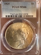 1925 $1 MS66