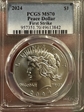 2024 $1 Peace Dollar First Strike MS70