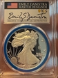 2025-W $1 Silver Eagle w/ Laser Privy Mint Designer Series Advanced R. Emily S. Damstra PR70DCAM