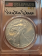 2025-(P) $1 Silver Eagle with Eagle Privy Struck at Philadelphia First Day of Issue Ventris MS70