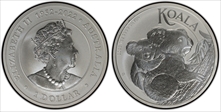 2023-P $1 Koala  QE II Reign 1952-2022 MS70