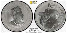 2023-P $1 Koala  QE II Reign 1952-2022 MS70