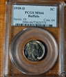 1938-D 5C Buffalo MS66