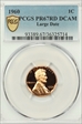 1960 1C Large Date PR67DCAM