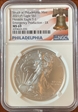 2021-(P) $1 Silver Eagle -T1 Emergency Issue Struck at Philadelphia MS 69