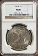 1924 $1 MS-65