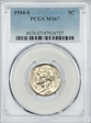 1944-S 5C MS67
