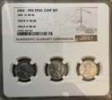 1943 1C PDS Steel Cent Set MS-66