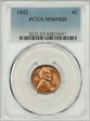 1932 1C MS65RD
