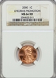 2000 1C  Cheerios Promotion MS66 RD
