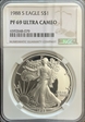 1988 $1 Silver Eagle PF69 UC