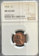 1954 1C MS66 RD