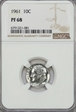 1961 10C PF68