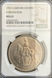 1953 5 Shillings Coronation Crown MS65