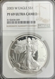2003 W $1 Silver Eagle PF69 UC