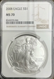 2008 $1 Silver Eagle MS70