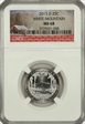2013-D 25C America The Beautiful- White Mountains MS68
