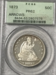1873 50C Arrows PR62