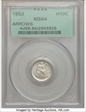 1853 H10C Arrows MS64