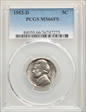 1953-D 5C MS66FS
