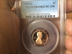 1990-S 1C PR69DCAM