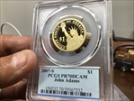 2007-S $1 John Adams PR70DCAM