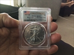 2021-(S) $1 Silver Eagle - T1 Emergency Issue Struck at San Francisco First Strike MS69