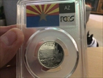 2008-S 25C Arizona Silver PR69DCAM