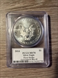 2014 $1 Silver Eagle First Strike Mercanti Signature MS70