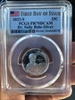 2022-S 25C Dr. Sally Ride-Silver First Day of Issue PR70DCAM