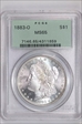 1883-O $1 MS65