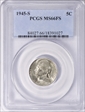 1945-S 5C MS66FS