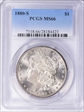 1880-S $1 MS66