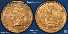 1874 G$1 MS64