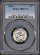 1942-S 5C MS65FS